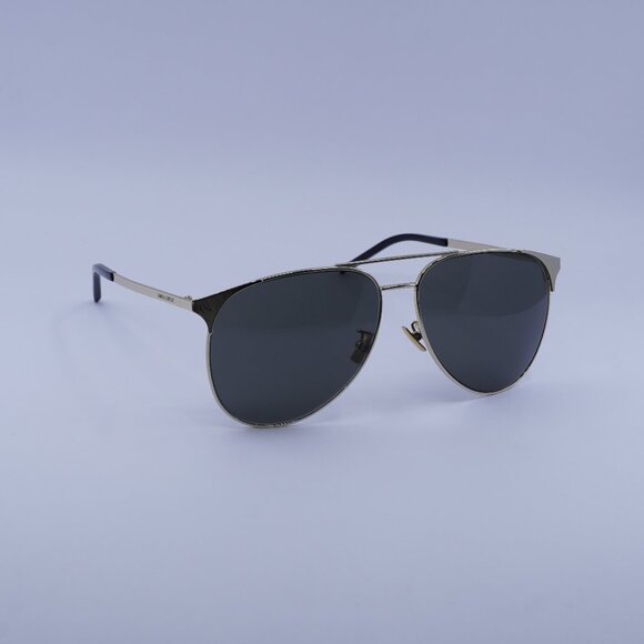 Saint Laurent SL279 005 Sunglasses Gold Aviator Frame, Grey Lenses - Picture 1 of 10
